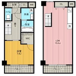 S-FORT佐賀天神の物件間取画像